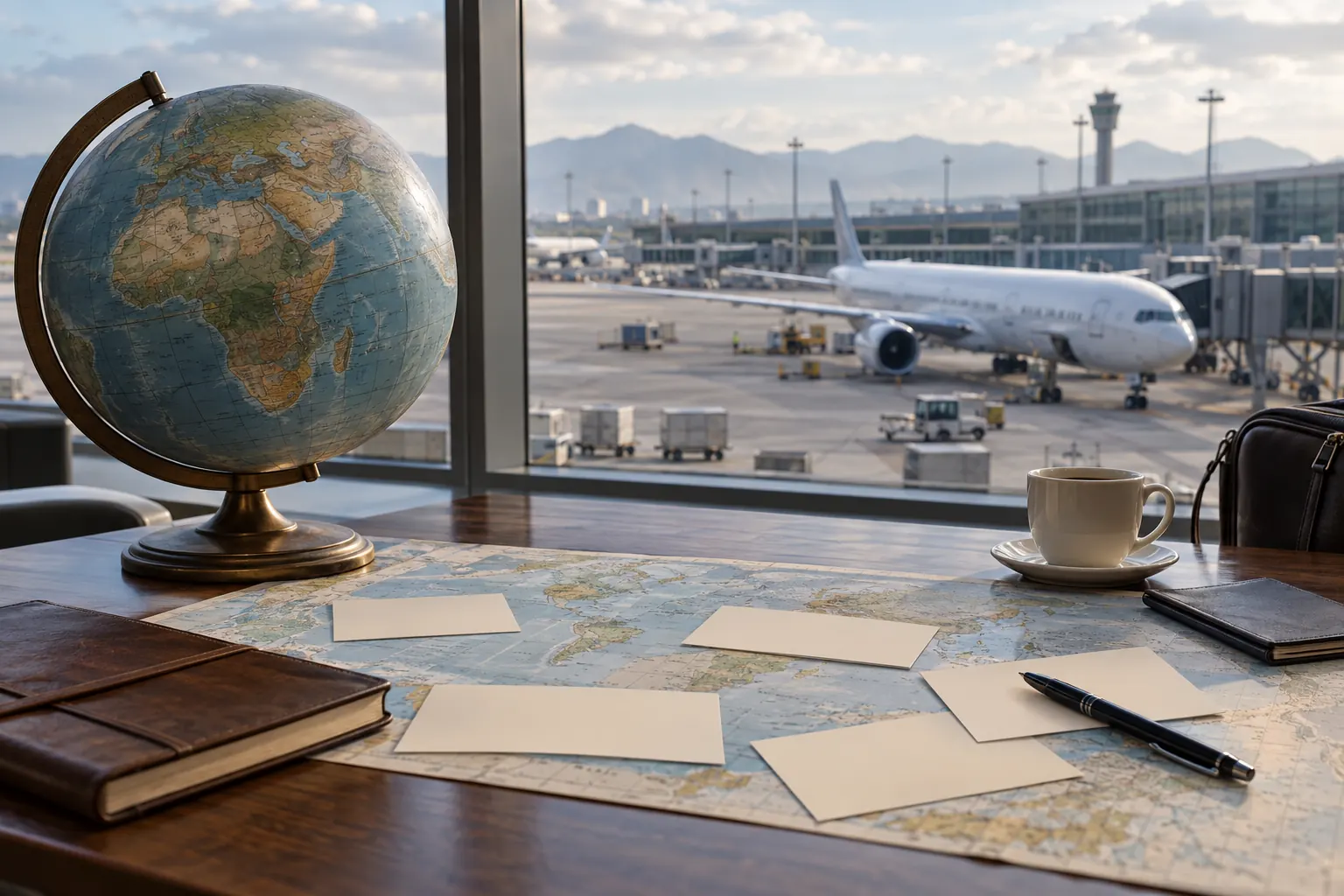 Planung internationaler Flugstrecken